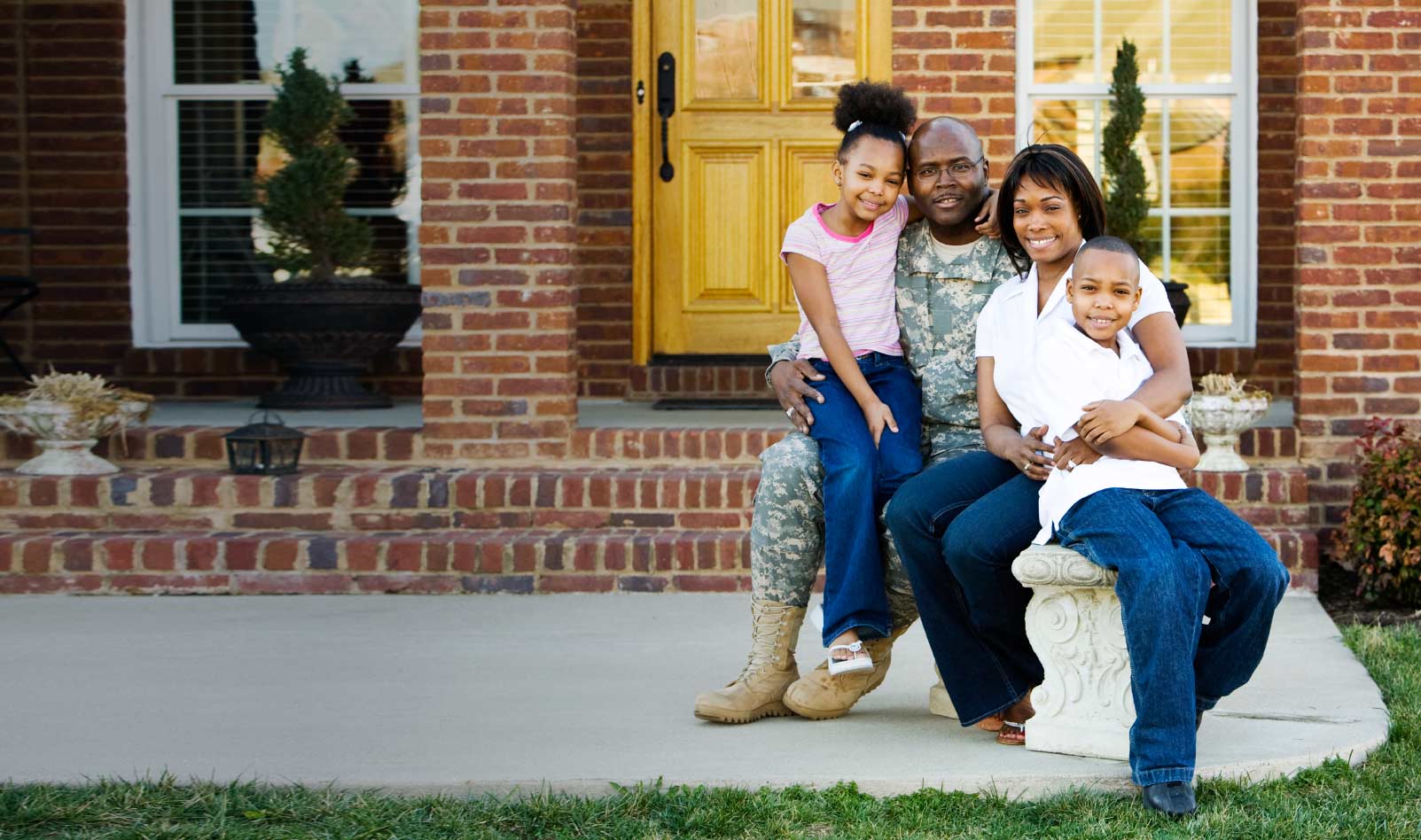 Family Sitting Down